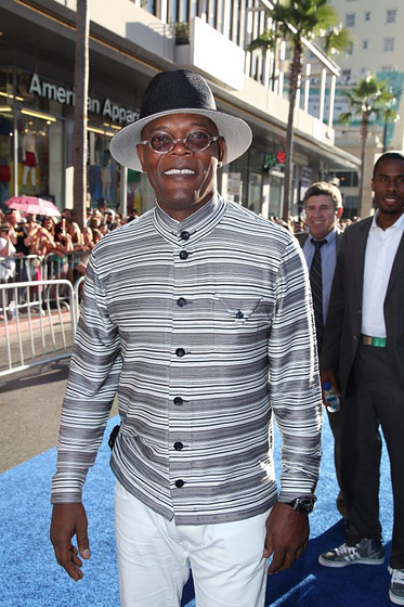 Samuel L. Jackson en Capitán América. El primer Vengador (Worl Premiere en Los Angeles. Julio 2011)
