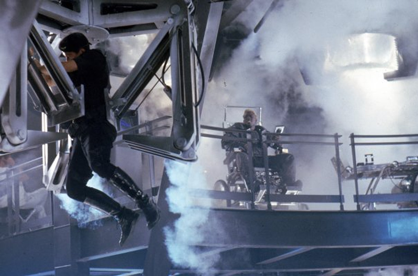 Sylvester Stallone y Wesley Snipes en Demolition Man