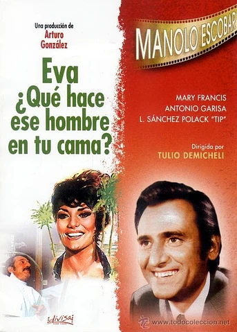 Poster de Eva, ¿qué hace ese hombre en tu cama?