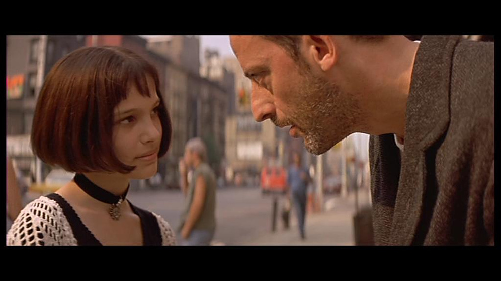 Natalie Portman y Jean Reno en El Profesional (Léon)