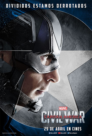 Imagen de Capitán América. Civil war (Cartel personajes español)