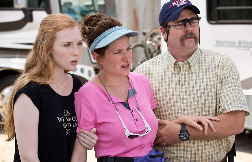 Kathryn Hahn, Nick Offerman y Molly C. Quinn en Somos los Miller