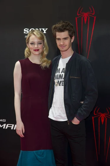 Andrew Garfield y Emma Stone en the-amazing-spider-man (Premiere en Madrid. Junio 2012)