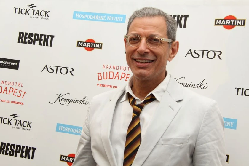Jeff Goldblum en el-gran-hotel-budapest (Premiere en Praga. 2014)