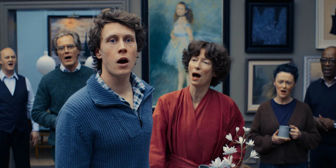 Tilda Swinton, Michael Shannon, Bronagh Gallagher, Tim McInnerny, George MacKay y Lennie James en the-end-2024