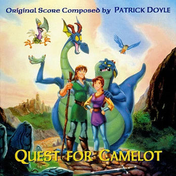 Carátula de la banda de sonido de La Espada Mágica: En Busca de Camelot