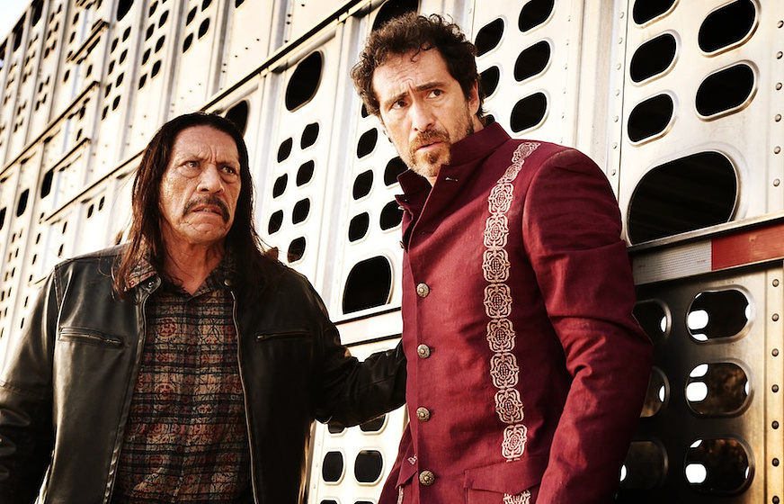 Danny Trejo y Demián Bichir en Machete Kills