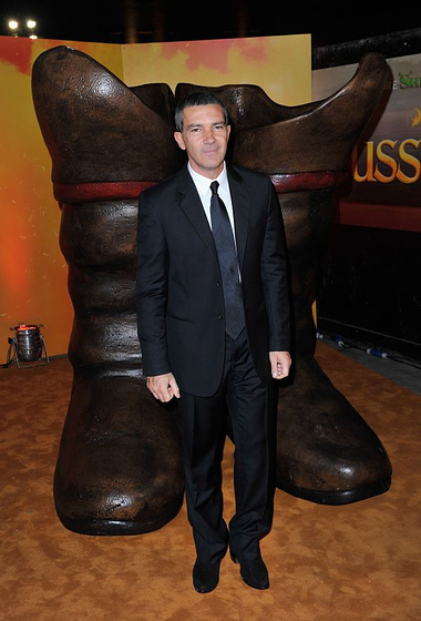 Antonio Banderas en El Gato con Botas (Premiere en Reino Unido. Noviembre 2011)