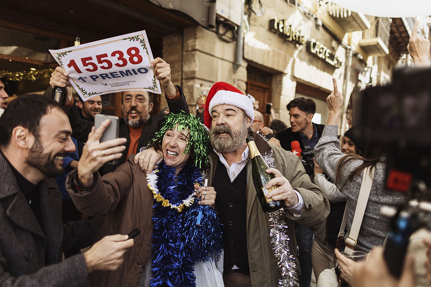 Antonio Resines y Gracia Olayo en Un Lío de Millones (Rodaje)