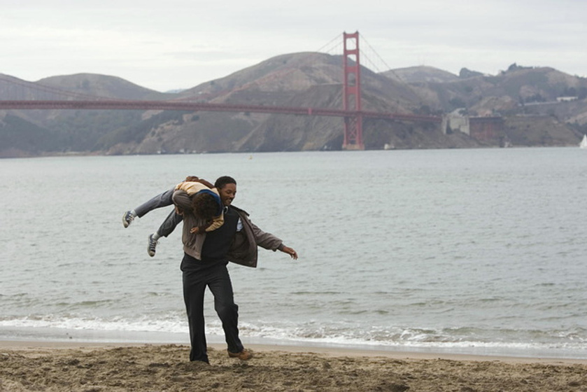 Will Smith y Jaden Smith en En Busca de la Felicidad
