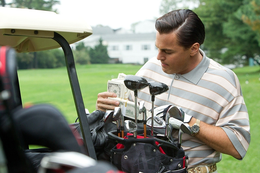 Leonardo DiCaprio en El Lobo de Wall Street