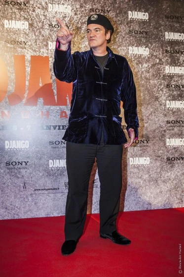 Quentin Tarantino en Django Desencadenado (Premiere en Paris. Diciembre 2012)