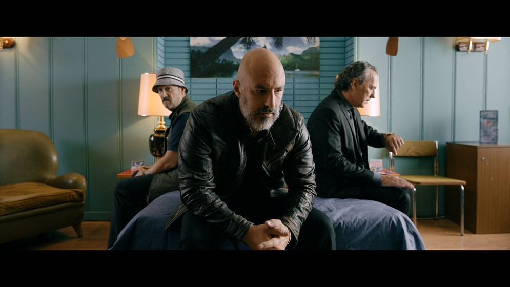 José Coronado, Javier Cámara [I] y Roberto Álamo en Es por tu bien