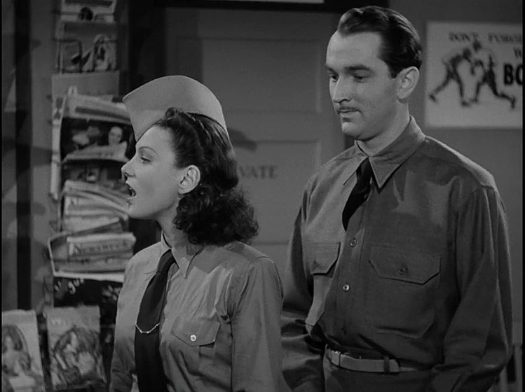 Lee Bowman y Jane Frazee en reclutas-1941