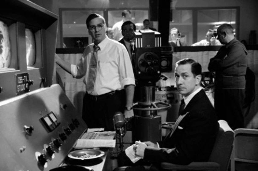 George Clooney y David Strathairn en buenas-noches-y-buena-suerte