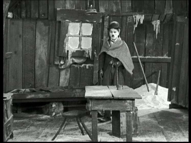 Charles Chaplin en La Quimera del Oro