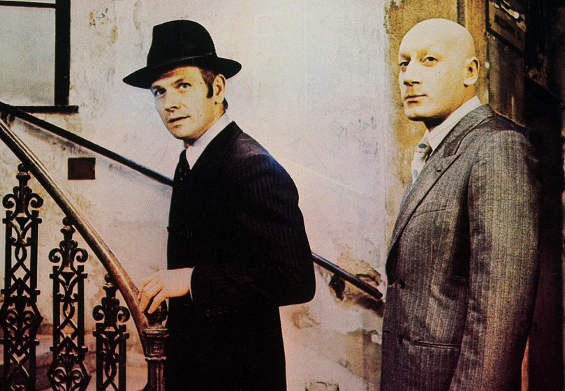 Klaus Löwitsch y Daniel Schmid en La Sombra de los Ángeles