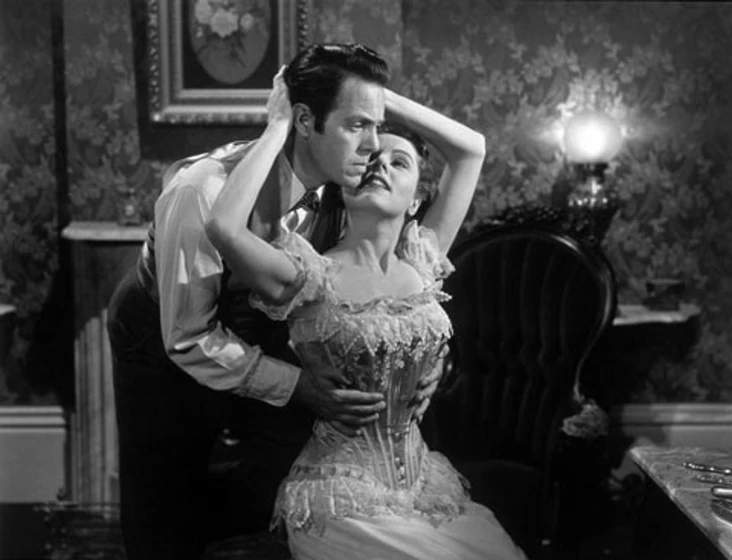 Jane Wyatt y Louis Hayward en la-casa-del-rio