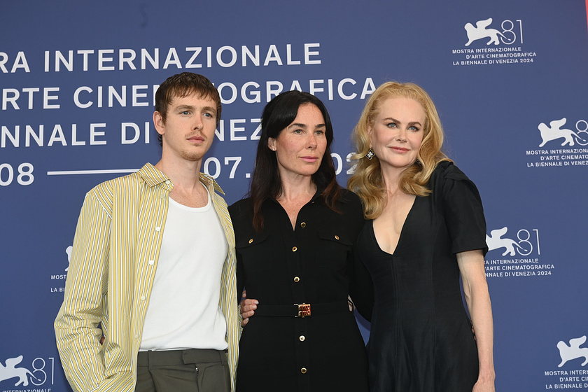 Nicole Kidman, Halina Reijn y Harris Dickinson en Babygirl (Festival de Venezia. Agosto 2024)