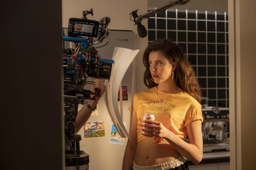 Margaret Qualley en La Sustancia (Rodaje)