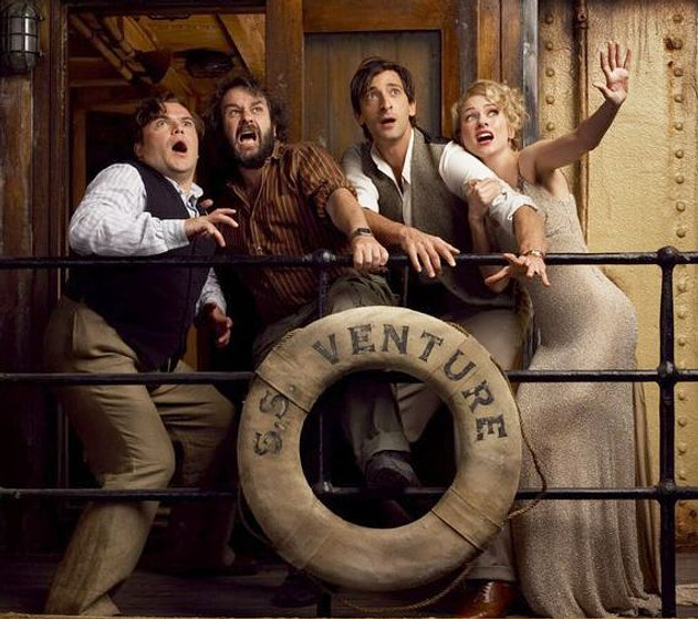 Jack Black, Naomi Watts y Adrien Brody en King Kong