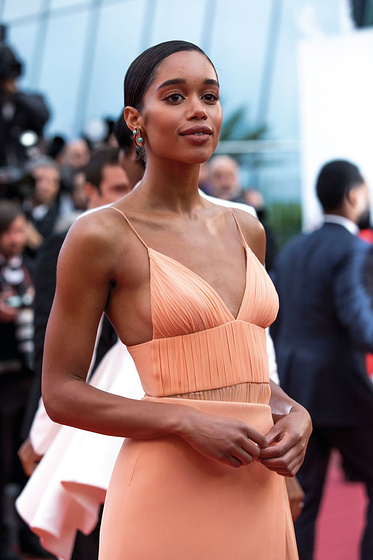 Laura Harrier en Infiltrado en el KKKlan (Photocall en Cannes. 2018)