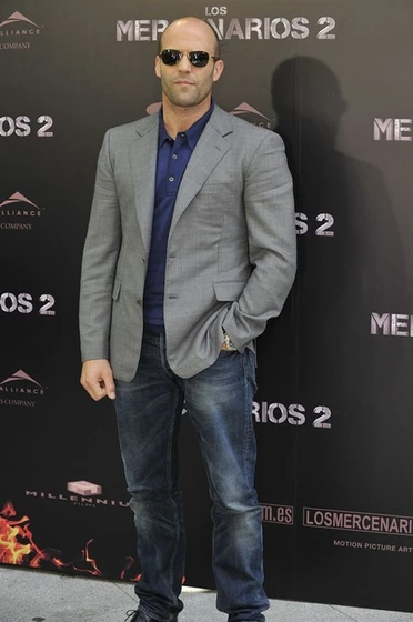 Jason Statham en los-mercenarios-2 (Photocall en Madrid. Agosto 2012)
