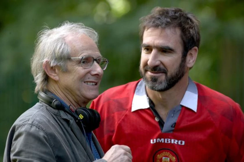 Ken Loach y Eric Cantona en buscando-a-eric
