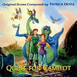 Carátula de la banda de sonido de La Espada Mágica: En Busca de Camelot