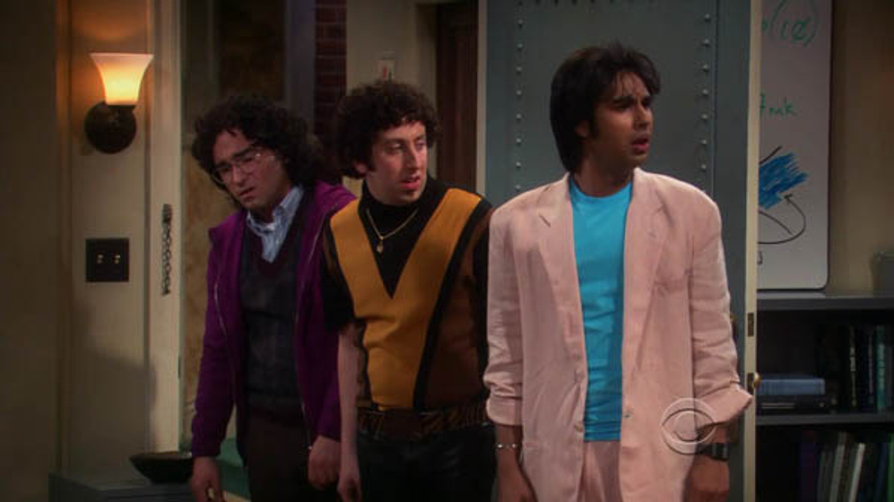 Johnny Galecki, Simon Helberg y Kunal Nayyar en The Big Bang Theory