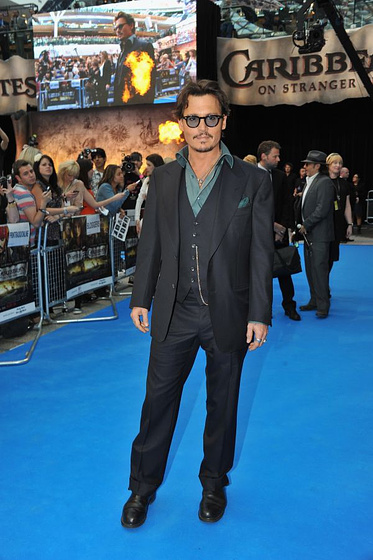 Johnny Depp en Piratas del Caribe: En Mareas Misteriosas (Premiere en Londres. Mayo 2011)