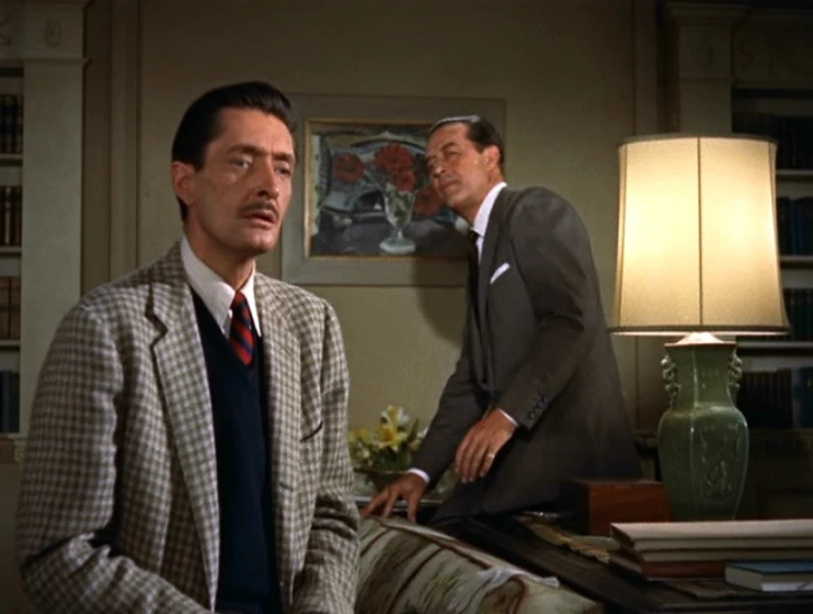 Anthony Dawson y Ray Milland en crimen-perfecto