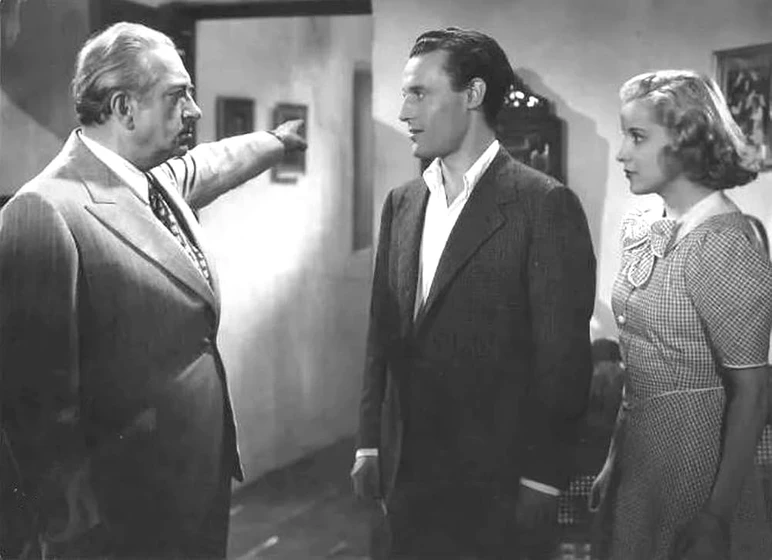 Julio Peña, Rafael Calvo y María Mercader en marianela-1940