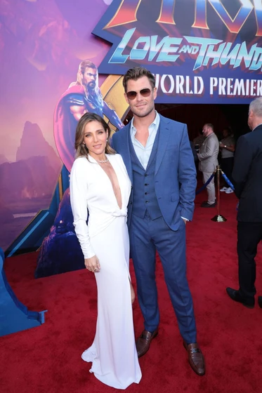 Elsa Pataky y Chris Hemsworth en thor-love-and-thunder (Premiere Mundial. Junio 2022)