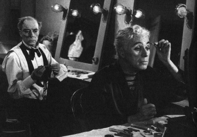 Buster Keaton y Charles Chaplin en Candilejas