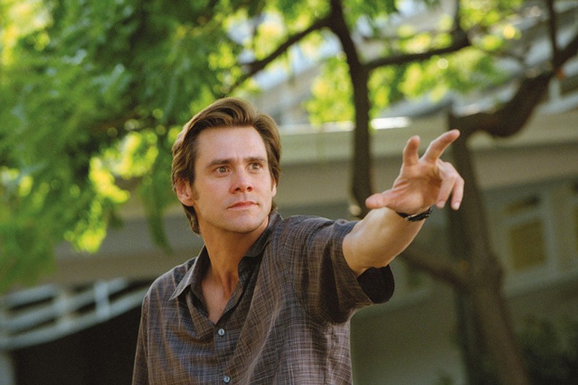 Jim Carrey en Como Dios