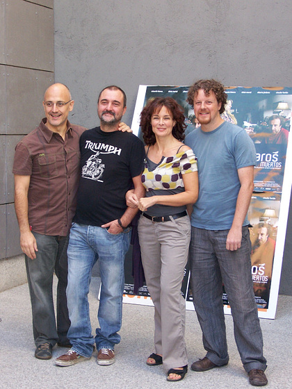 Alberto Jiménez, Silvia Marsó, Guillermo Sempere y Jorge Sempere en Pájaros Muertos
