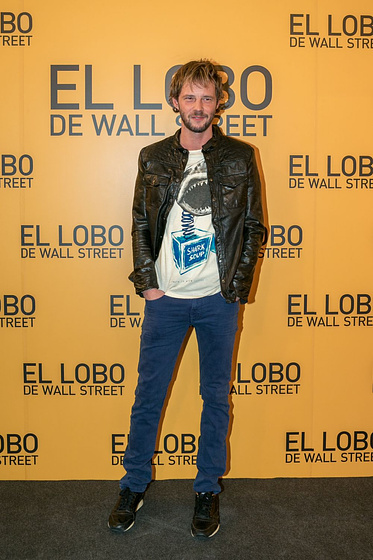 Eloy Azorín en El Lobo de Wall Street (Photocall en Madrid. Enero 2014)
