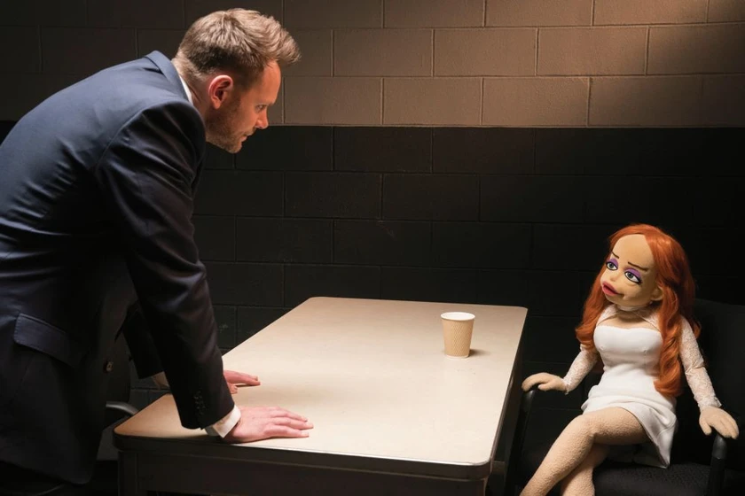 Joel McHale en quien-esta-matando-a-los-monecos