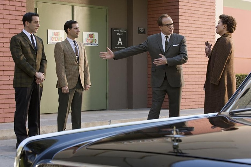 Tom Hanks, Emma Thompson, Jason Schwartzman y B.J. Novak en Al Encuentro de Mr. Banks
