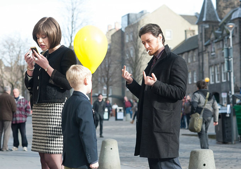 James McAvoy y Kate Dickie en Filth, el sucio