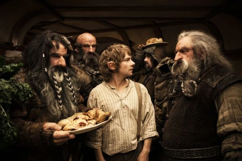 Martin Freeman, Graham McTavish, John Callen y William Kircher en El Hobbit. Un Viaje Inesperado