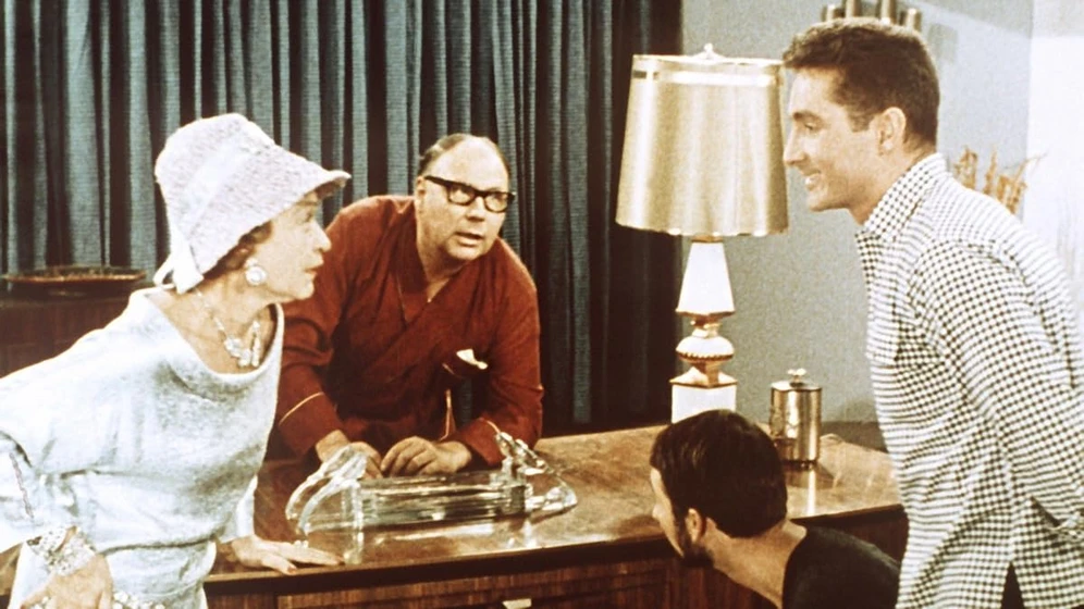 Heinz Erhardt, Freddy Quinn y Grethe Weiser en freddy-und-der-millionar