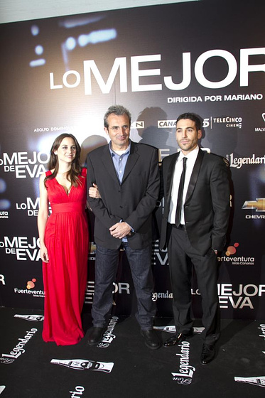 Leonor Watling, Mariano Barroso y Miguel Ángel Silvestre en Lo Mejor de Eva (Prmiere en Madrid. Febrero 2012)