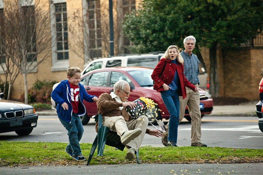 Johnny Knoxville y Jackson Nicoll en Bad Grandpa