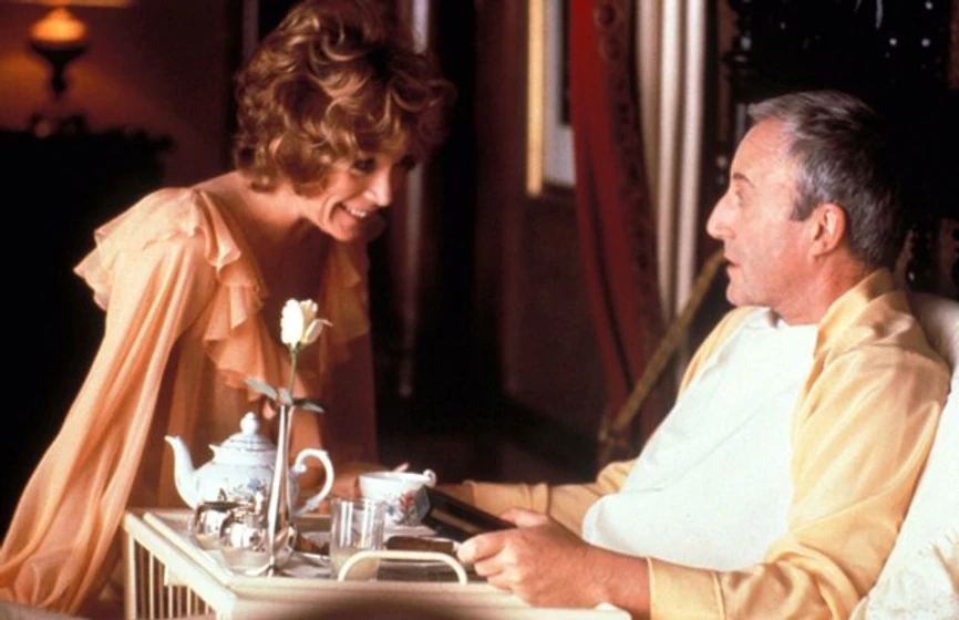 Peter Sellers y Shirley MacLaine en bienvenido-mr-chance