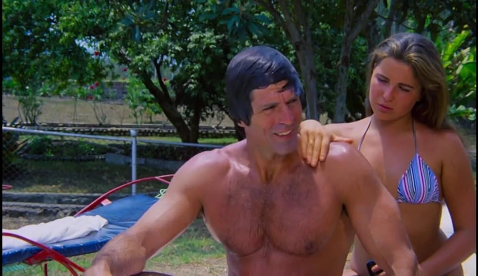 Jorge Rivero y Sandra Mozarowsky en angel-negro-1978
