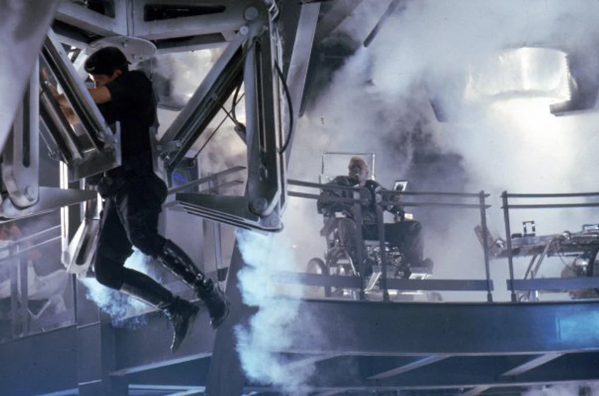 Sylvester Stallone y Wesley Snipes en Demolition Man