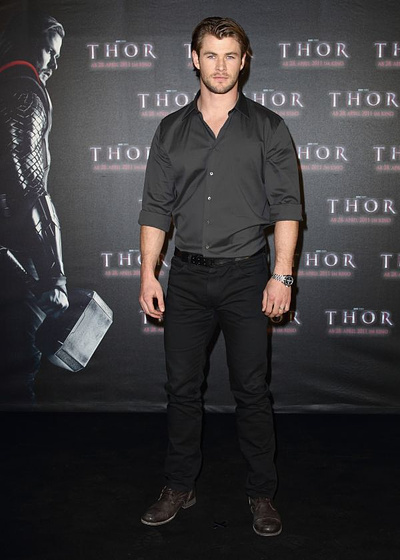 Chris Hemsworth en Thor (Photocall en Londres. Abril 2011)