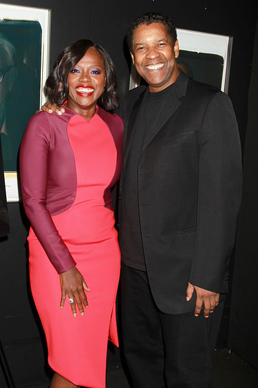Denzel Washington y Viola Davis en Fences (Premiere en New York. Noviembre 2016)